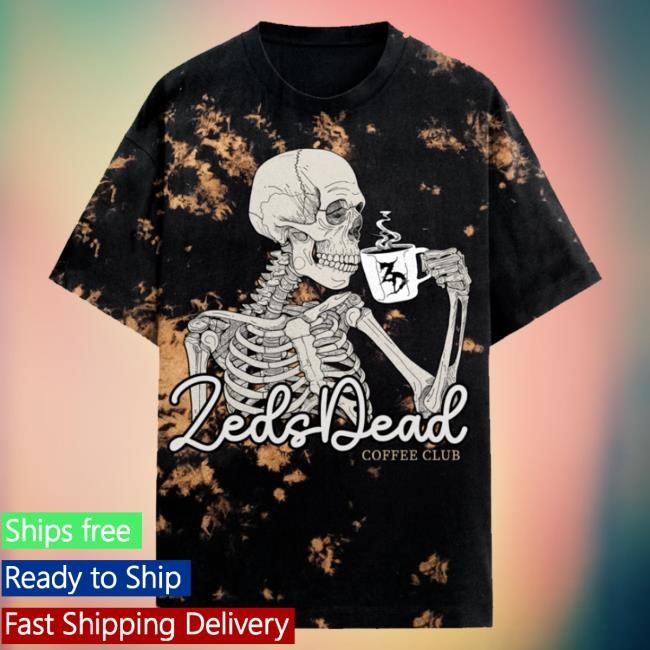 Zeds Dead Official Shop Merch Store Zeds Dead - Coffee Club Bleach Tie Dye Sweater